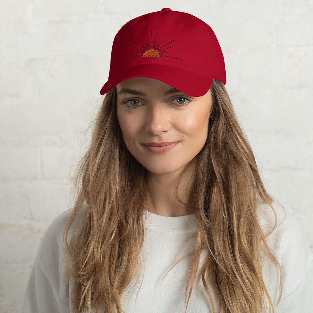 I Deserve to be Happy Morse Code Embroidered Dad hat