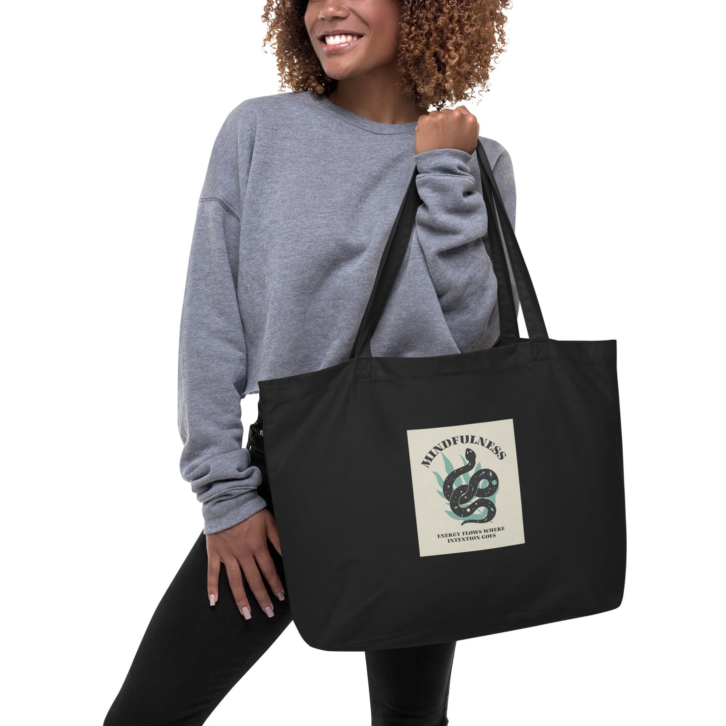 Mindfulness Large organic tote bag