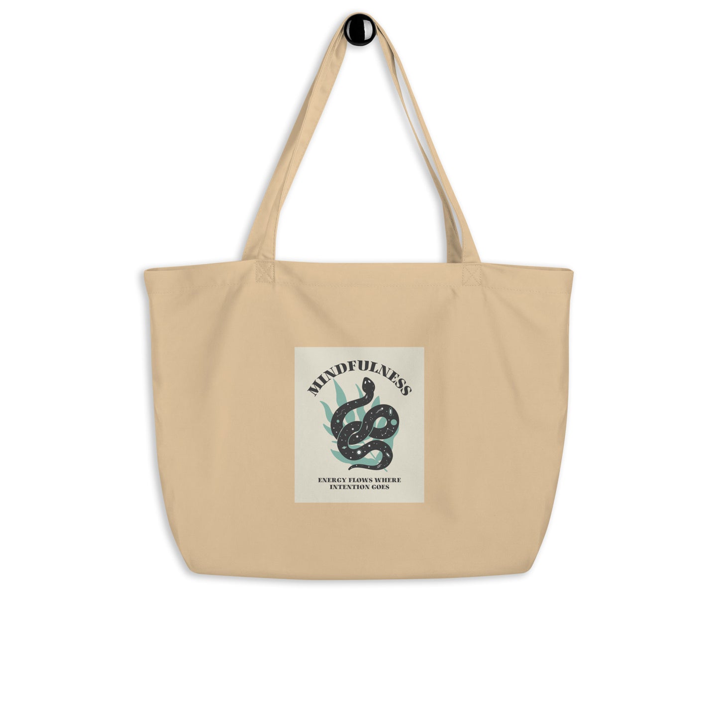 Mindfulness Large organic tote bag