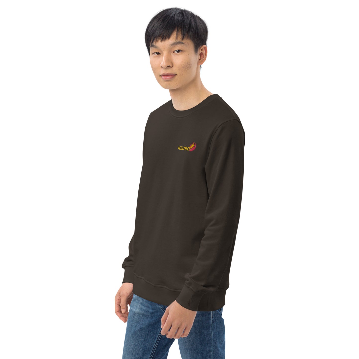 Neuro Spicy Embroidery Unisex Organic Sweatshirt