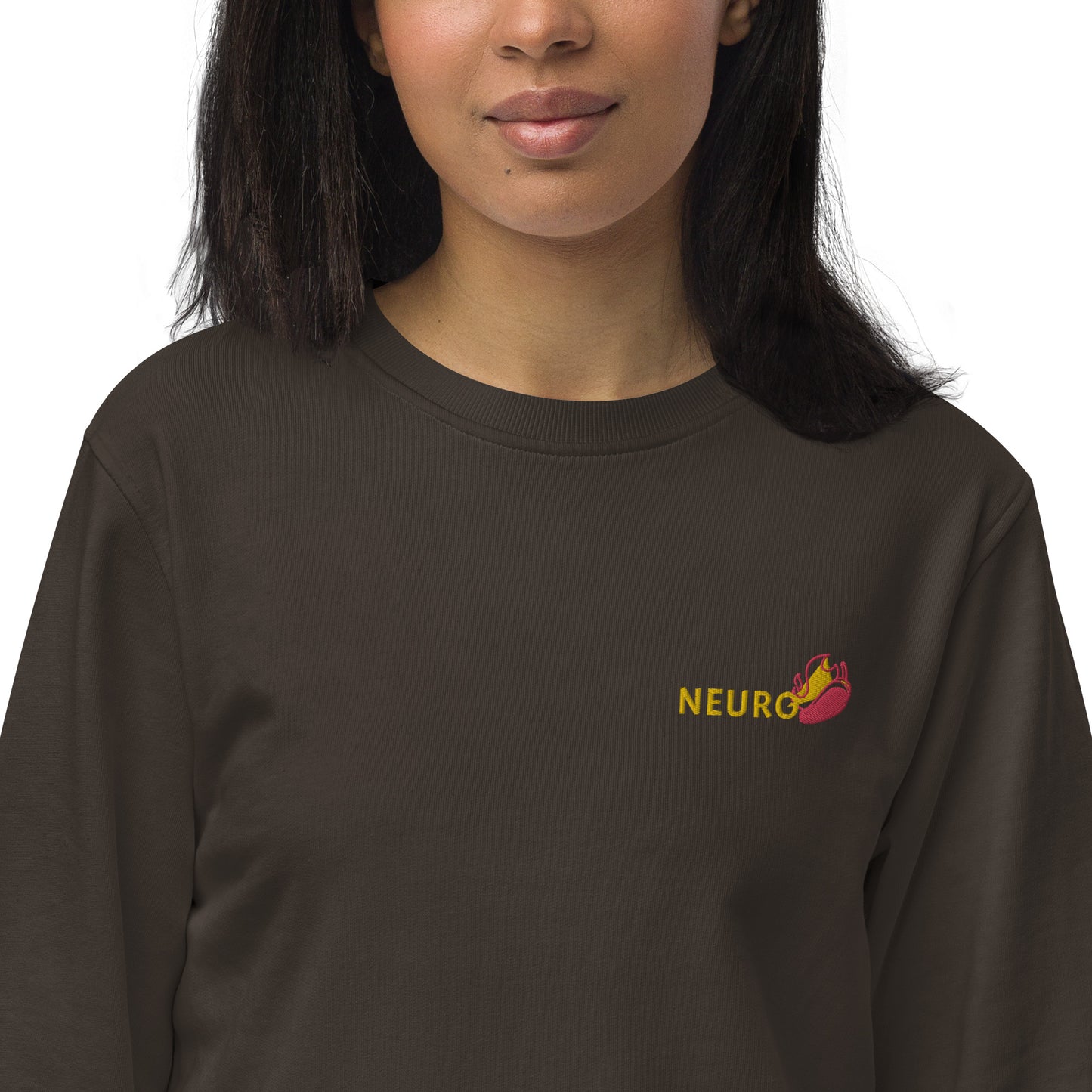 Neuro Spicy Embroidery Unisex Organic Sweatshirt