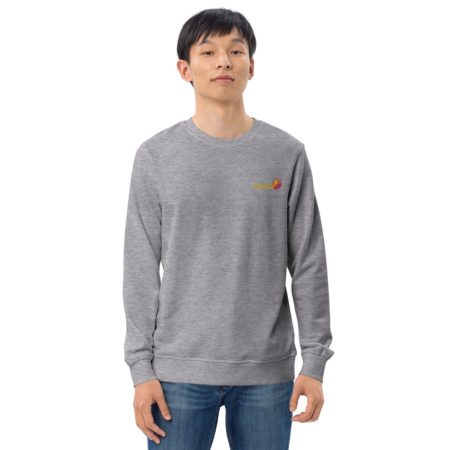 Neuro Spicy Embroidery Unisex Organic Sweatshirt