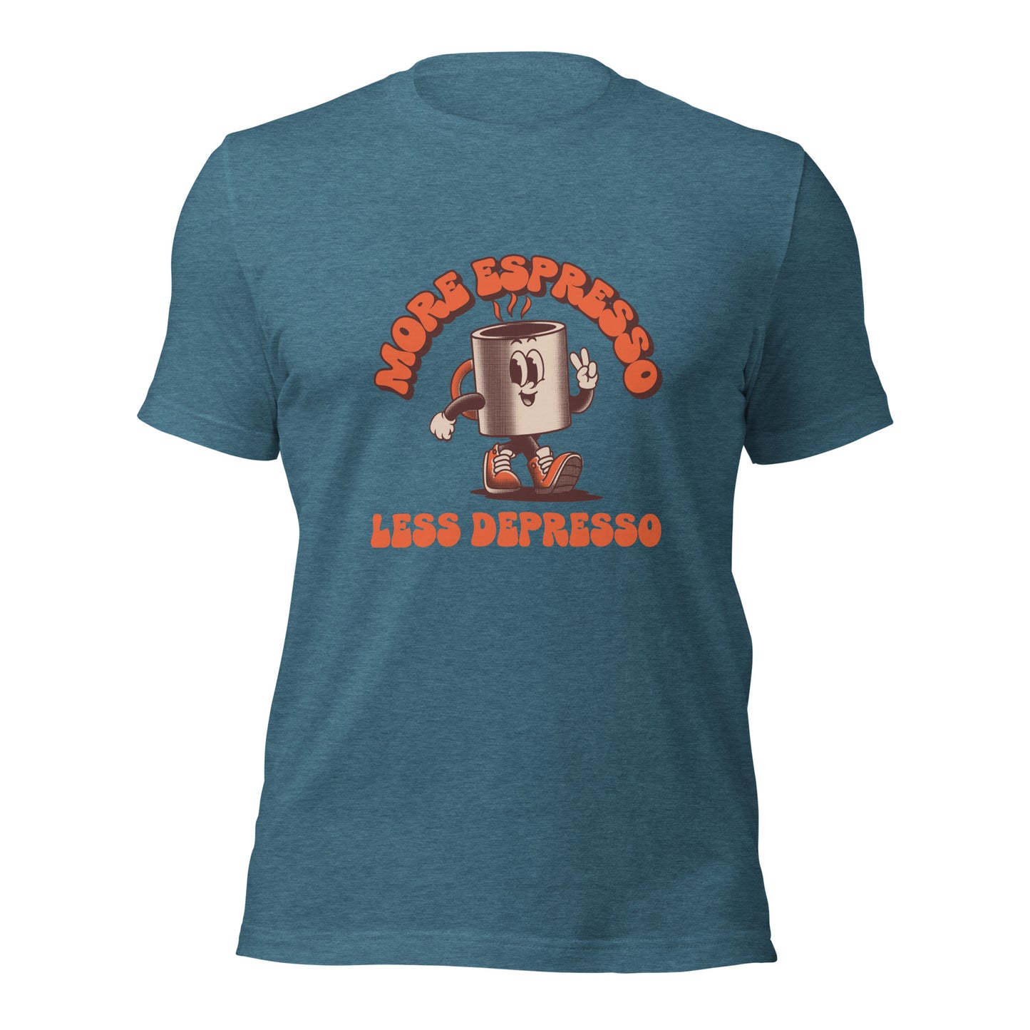 More Expresso Less Depresso Unisex t-shirt