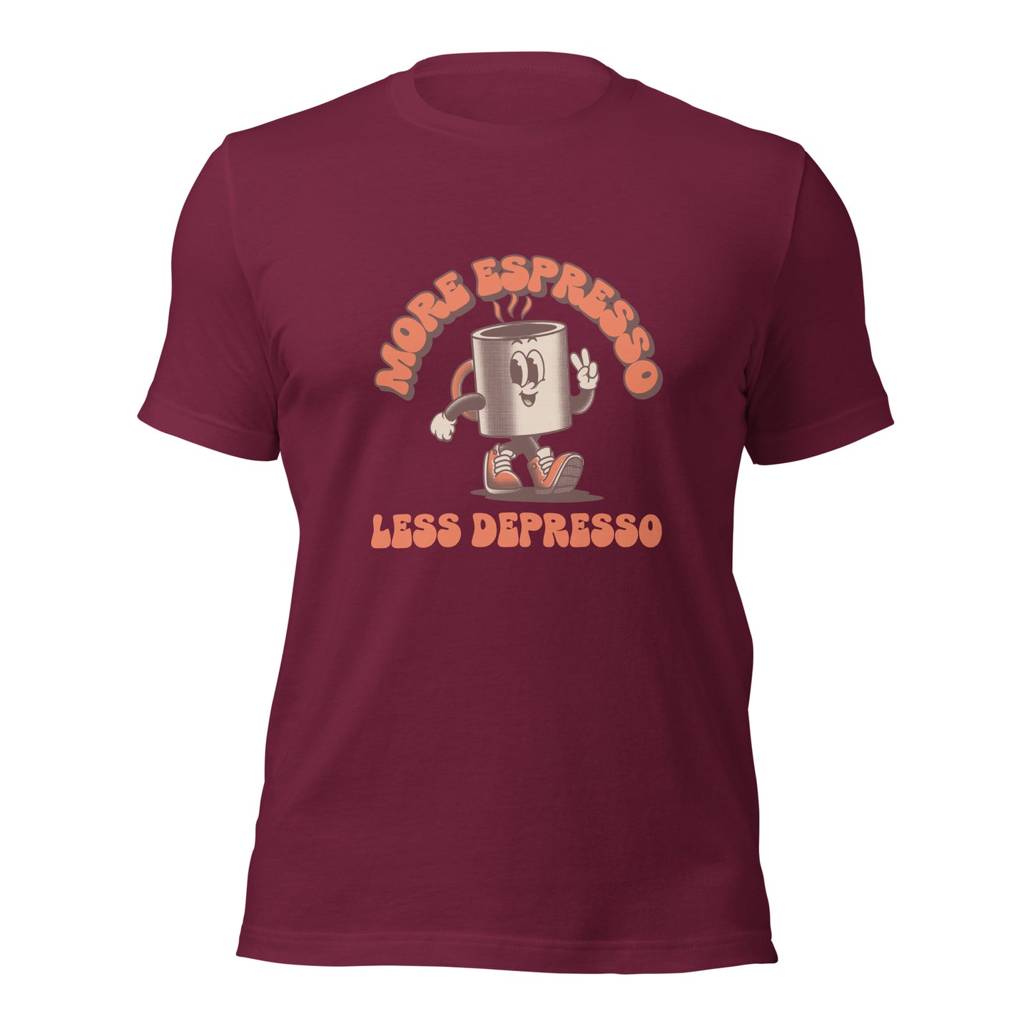 More Expresso Less Depresso Unisex t-shirt